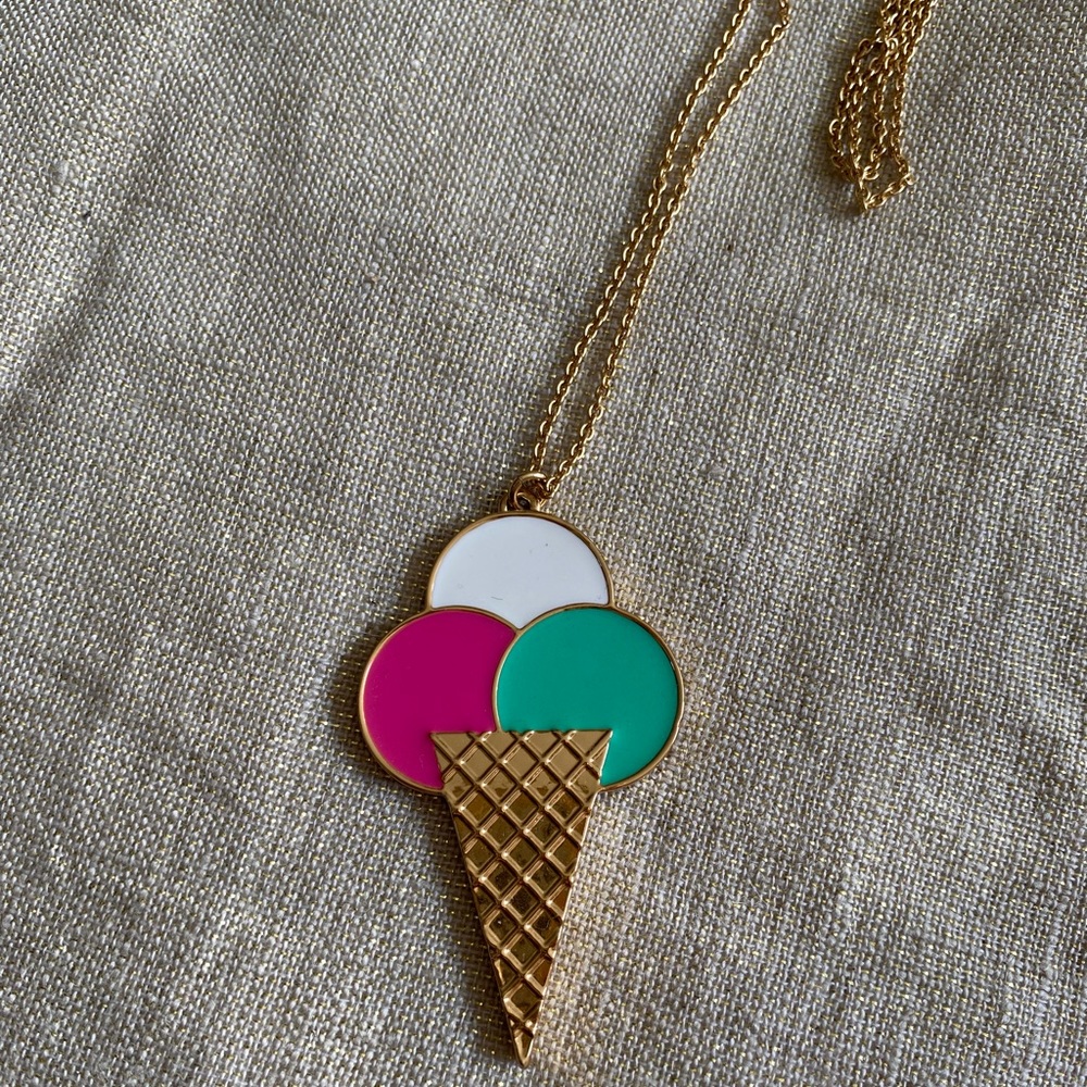 Kate spade ice cream necklace.